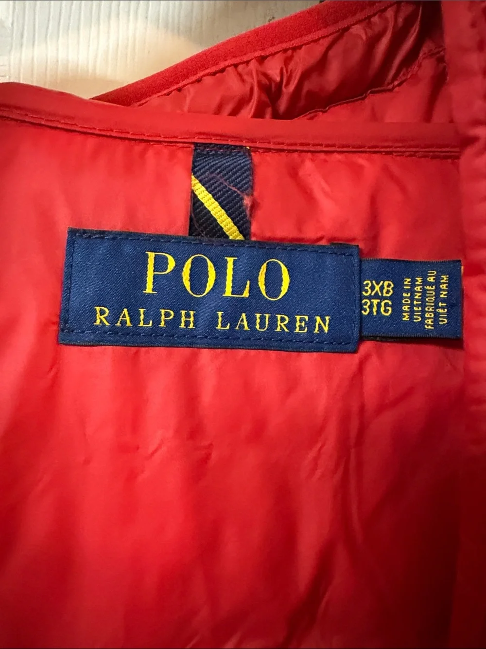 Polo by Ralph Lauren Red Hooded Packable Puffer Jacket